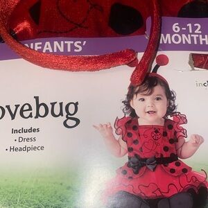 Halloween costume infants 6 to 12 months love bug includes dress and headpiece